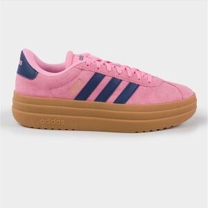 Adidas Women's Gazelle Pink & Navy Platform Sneakers